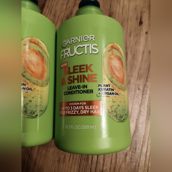 Garnier Fructis Sleek and Shine leave in Conditioner keratin and Argan Oil x 5 - Picture 2 of 6